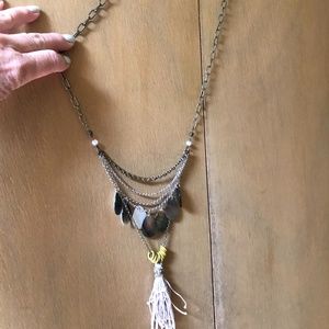 Anthro Tassel Necklace